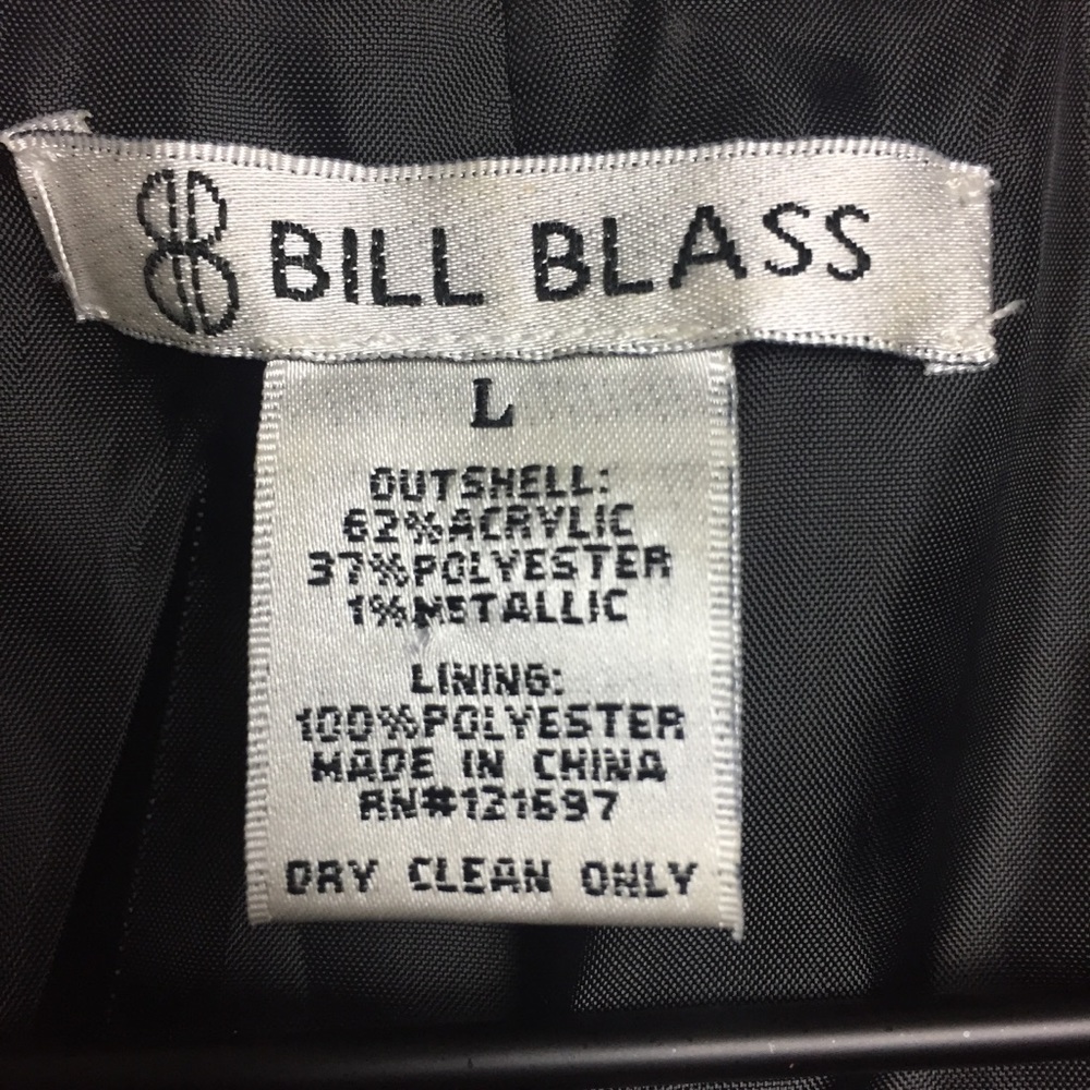 Bill Blass/ 3/4 Sleeve Two Button Swing Coat Sz L - Picture 6 of 7